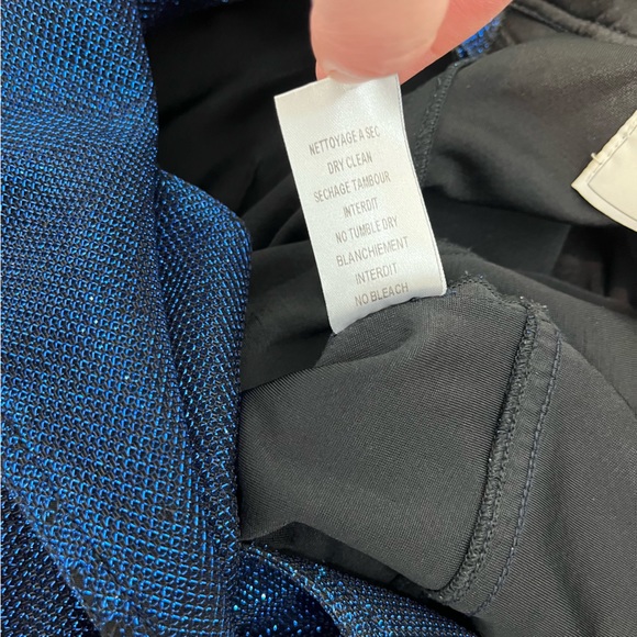 Carolina Ritzler Retro Blue Cap Sleeve Jumpsuit - Picture 11 of 16